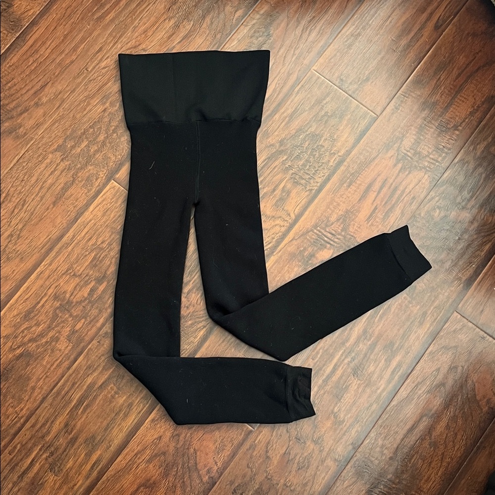 Black High-Waisted Fleece Lined Leggings